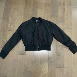 Black bomber jacket